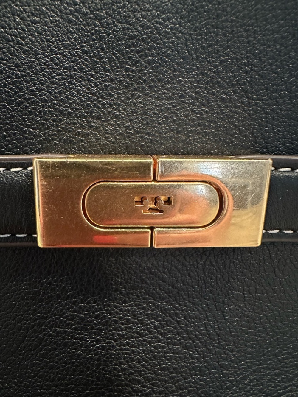 Tory Burch Lee Radziwill Petite Double Bag Black Crossbody + Dust Bag - Picture 6 of 16